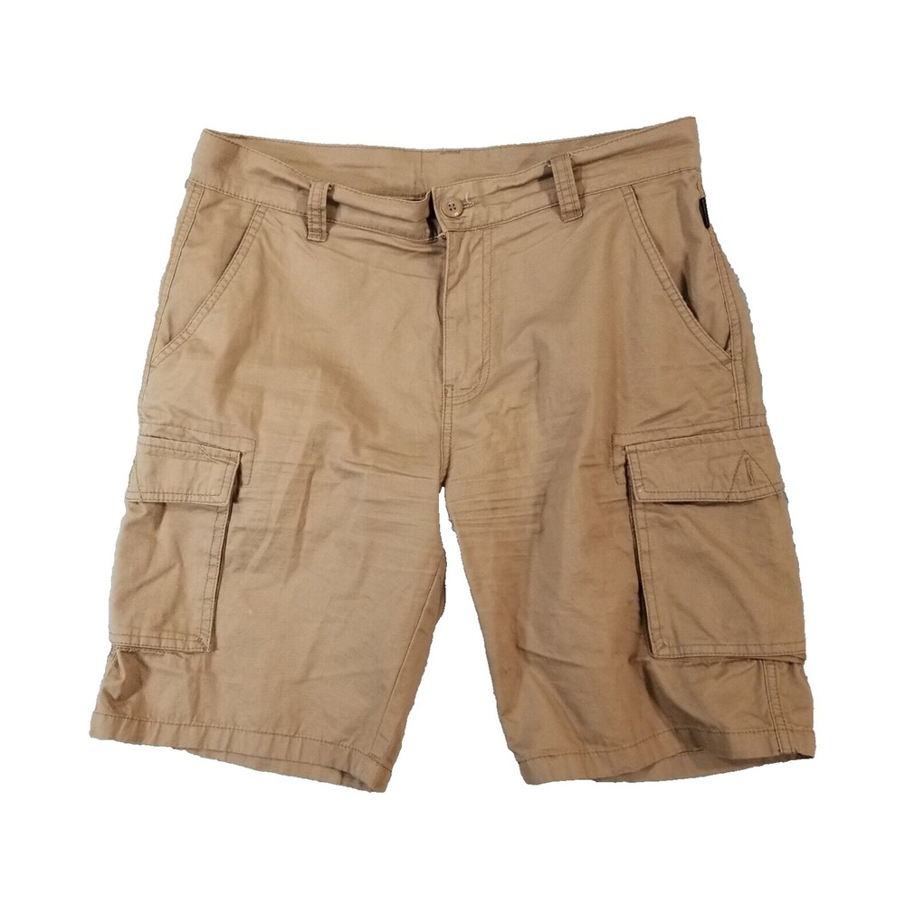 Ring of Fire cargo hiking shorts mens 32 x 9.5 brown cotton outdoor Urban cotton